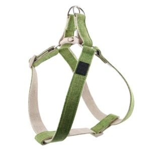Home cotton and linen pet harness for dog