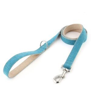 cotton and linen dog leash